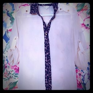 Stella Tweed print button up